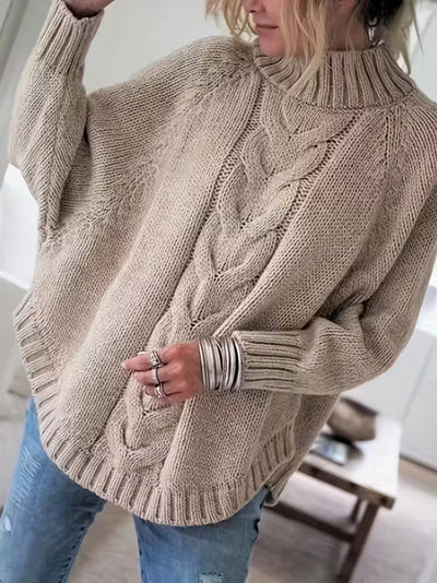 Pamella - Cable Knit Oversized Sweater